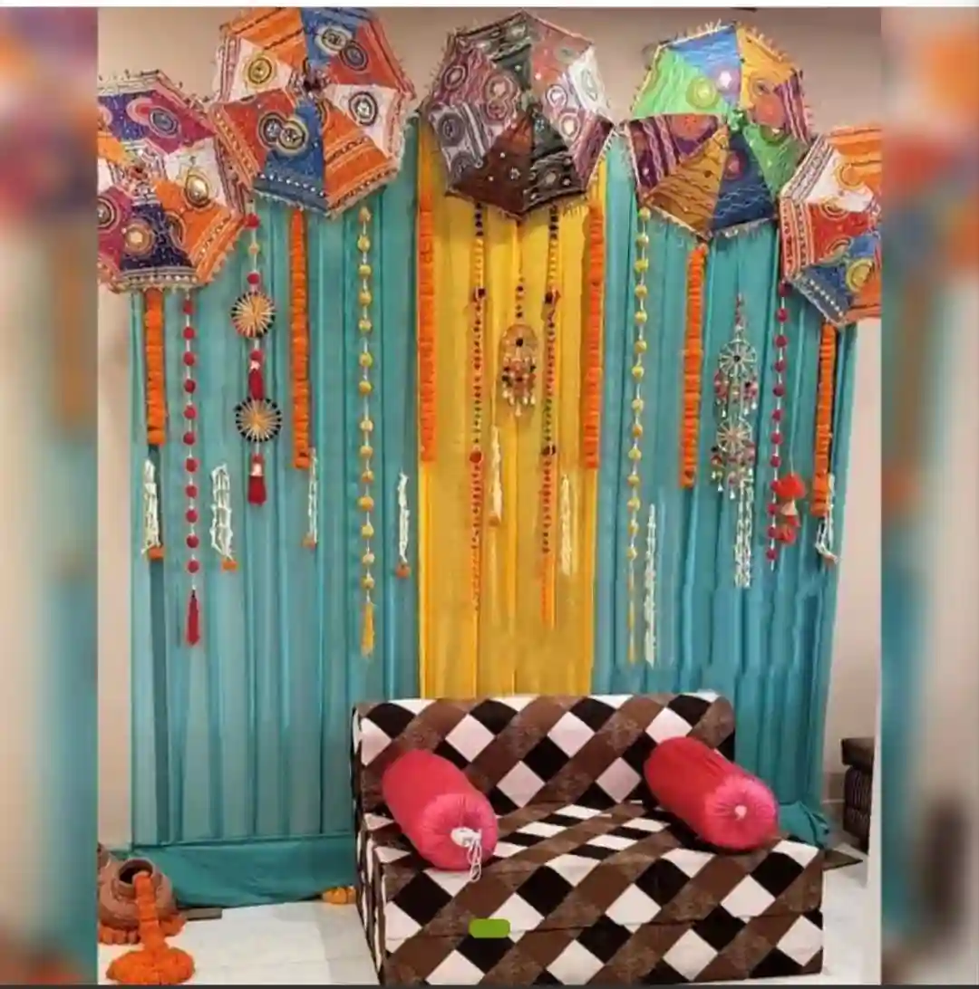 Mehendi Decoration Sky Look