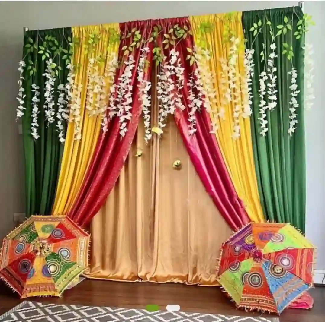 balloon decoration Mehendi Decoration Flower Look