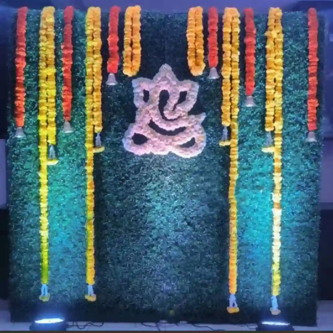 balloon decoration Haldi Decoration Ganesh Look