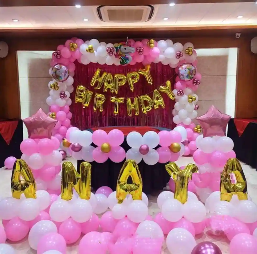 balloon decoration Unicorn Theme Birthday Stage Decor