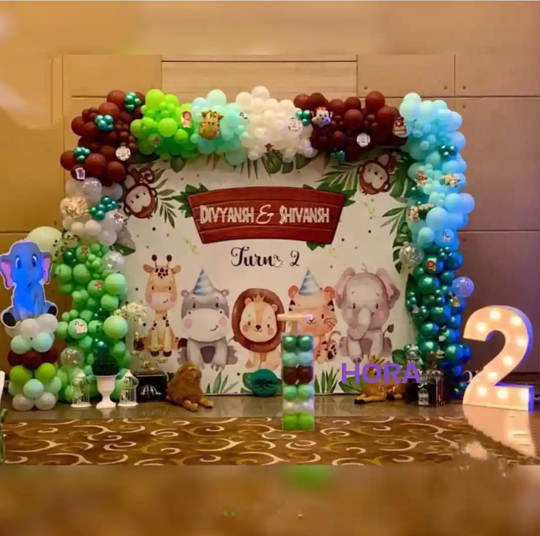 Jungle Theme Stage Decoration