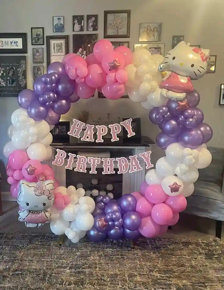 balloon decoration kids birthday decoration Kitty Ring Decor 4154