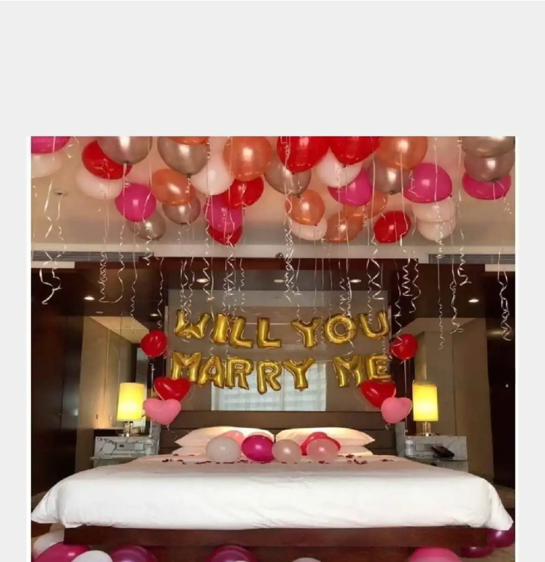 Will You Marry Me Room Setup