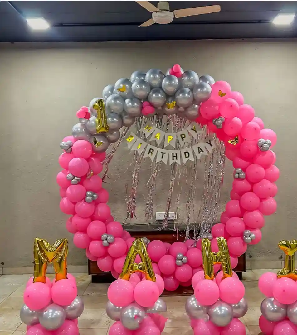 Pink n Silver Birthday Paradise