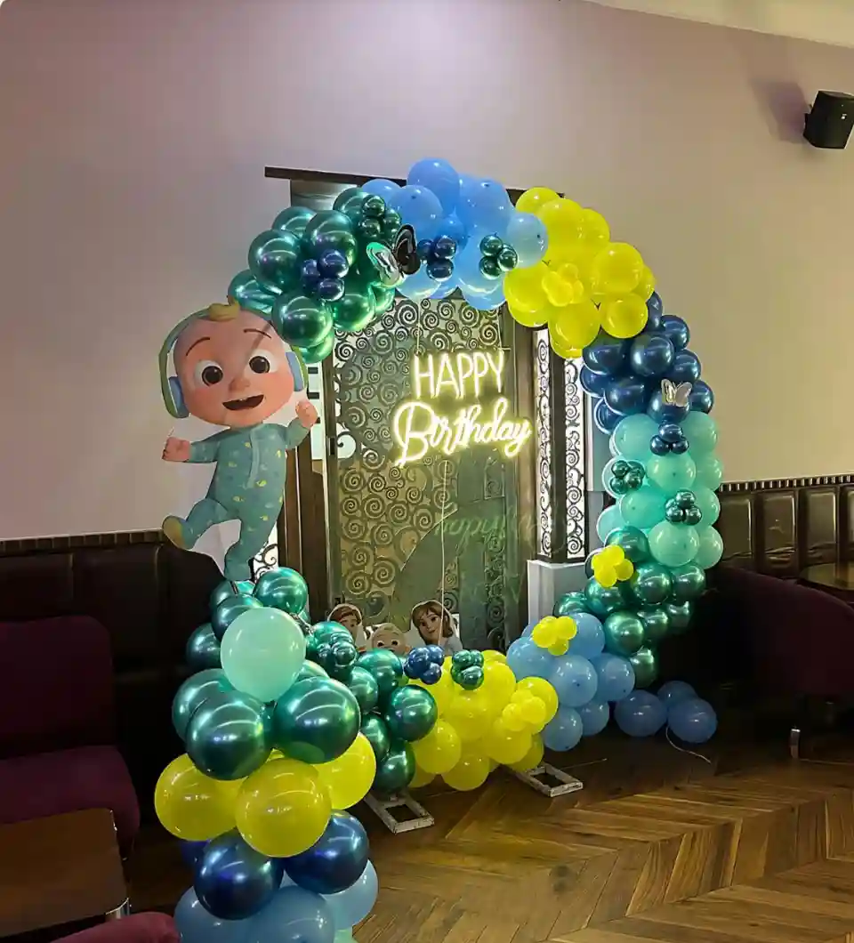 balloon decoration kids birthday decoration Cocomelon Pastel Ring Decor 5675