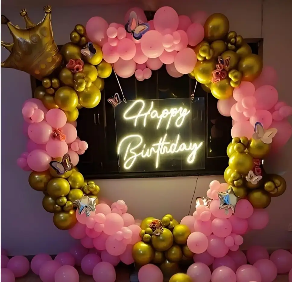 balloon decoration Pink n Gold Extravaganza Decor