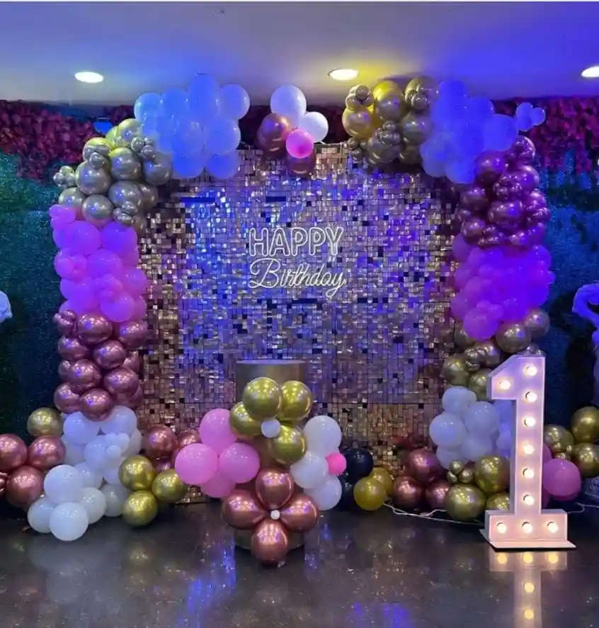 Multicolor Disco Shimmer Balloon