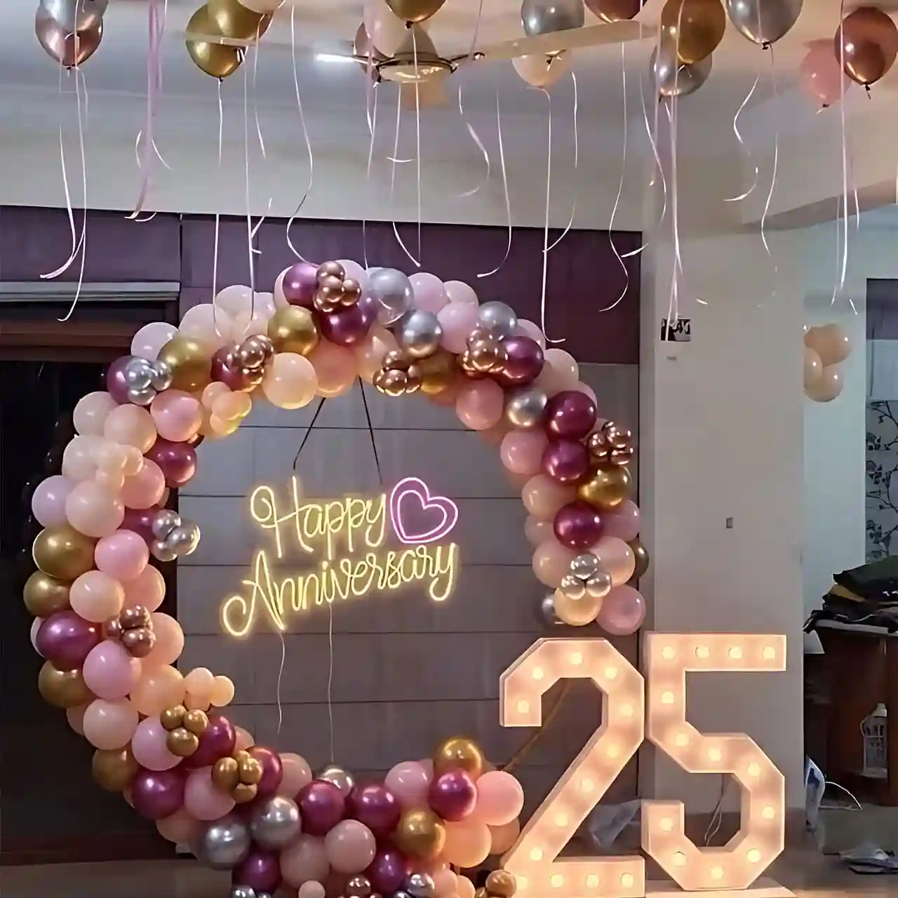 Pink n Gold Bliss Love Decor