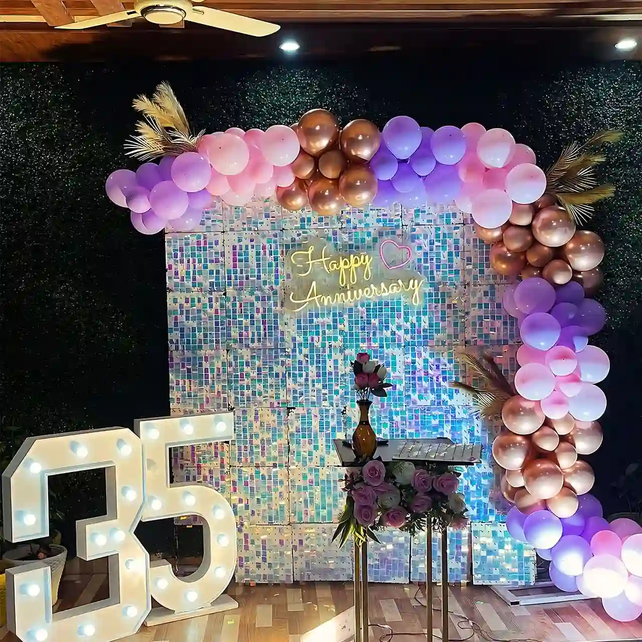balloon decoration anniversary decoration Pastel Multicolor Shimmer Decor 9735