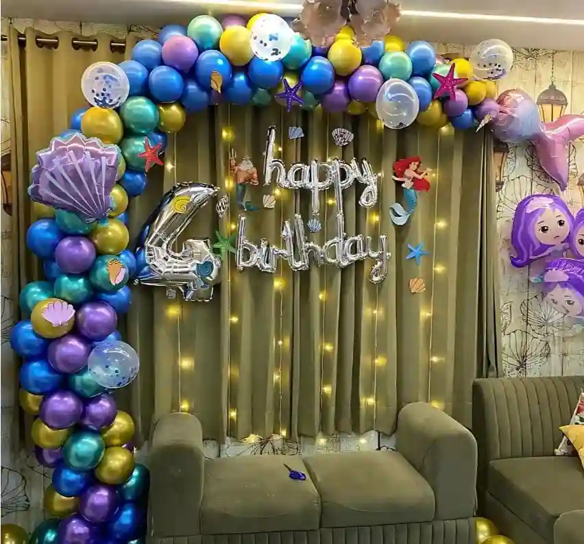 balloon decoration Mermaid Sea Shell Shore Decor