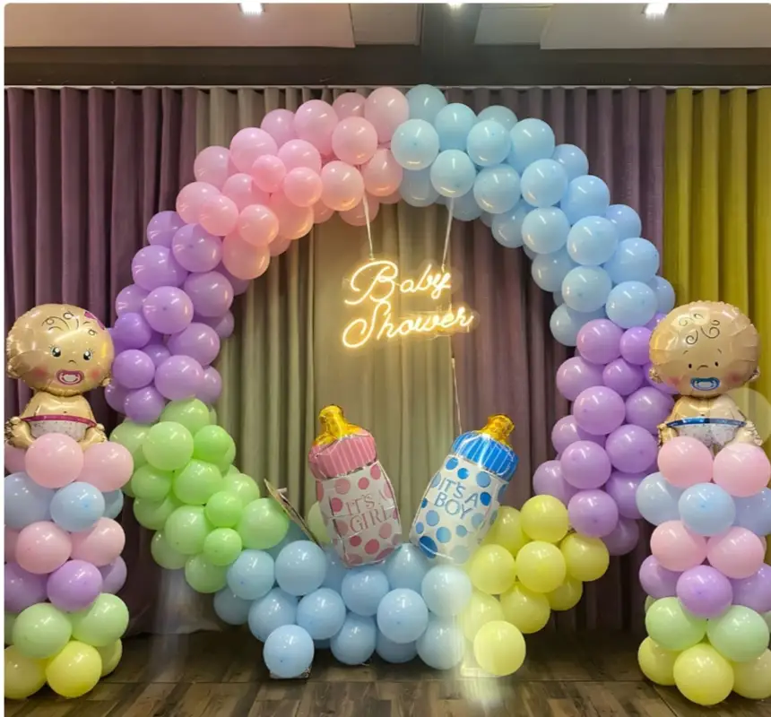 Bottled Rainbow Balloon Decor