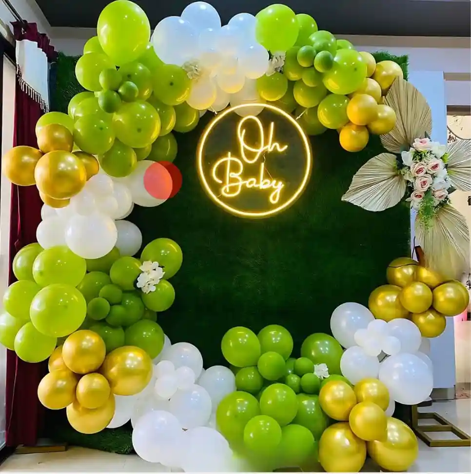 Gold n Green Graceful Baby Decor