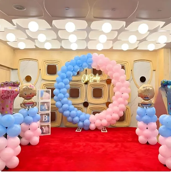 Pink n Blue Baby Shower Foil Decor