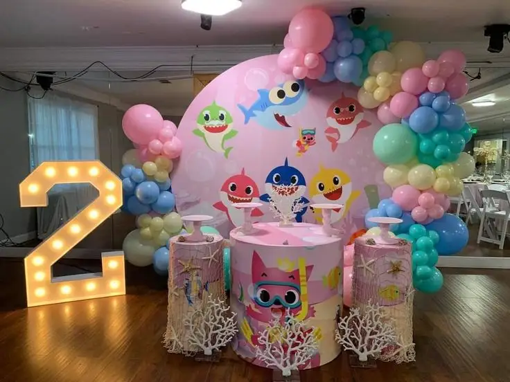 Baby Shark Ring Round Decor