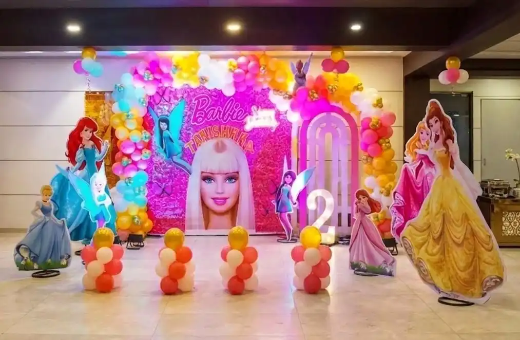 Barbie Princess Theme Birthday Stage Decoration