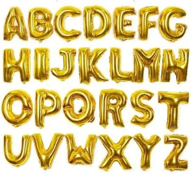 NAME FOIL BALLOON (Small Size) (Up to 10 Characters)